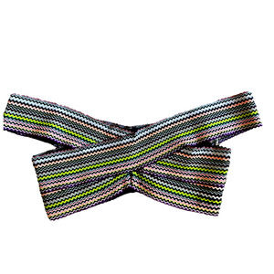 NORT Womens Lets Stitch Together Elastic Crop Bikini Top Size 10 Multicolor